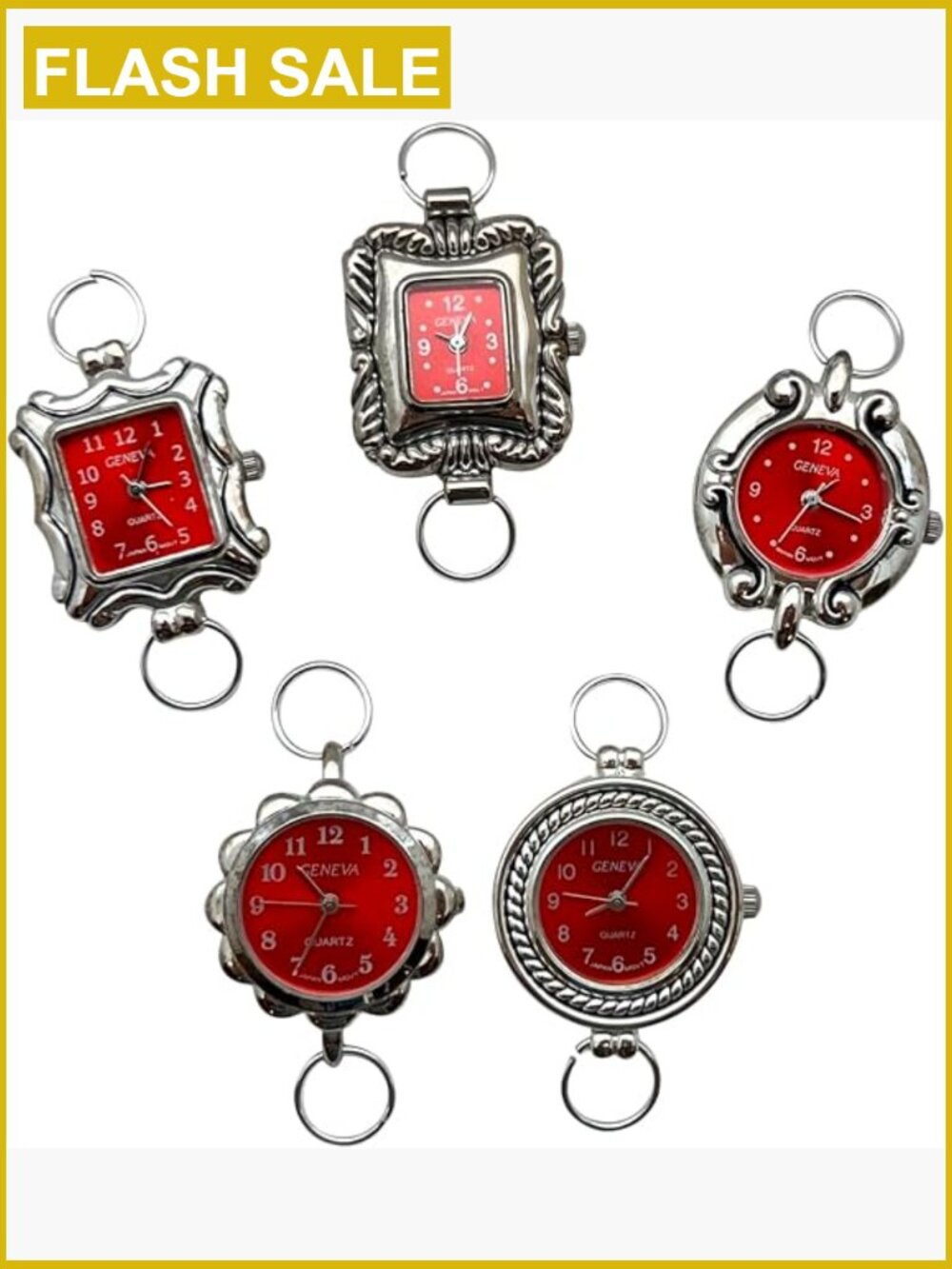 5-piece Watch Face Set for Beading Jewelry Making DIY